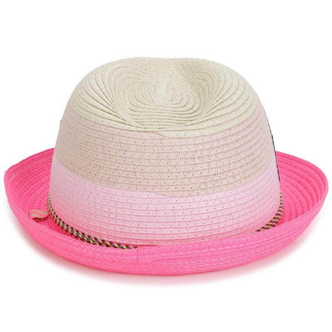 Billieblush Girls Pink Straw Hat