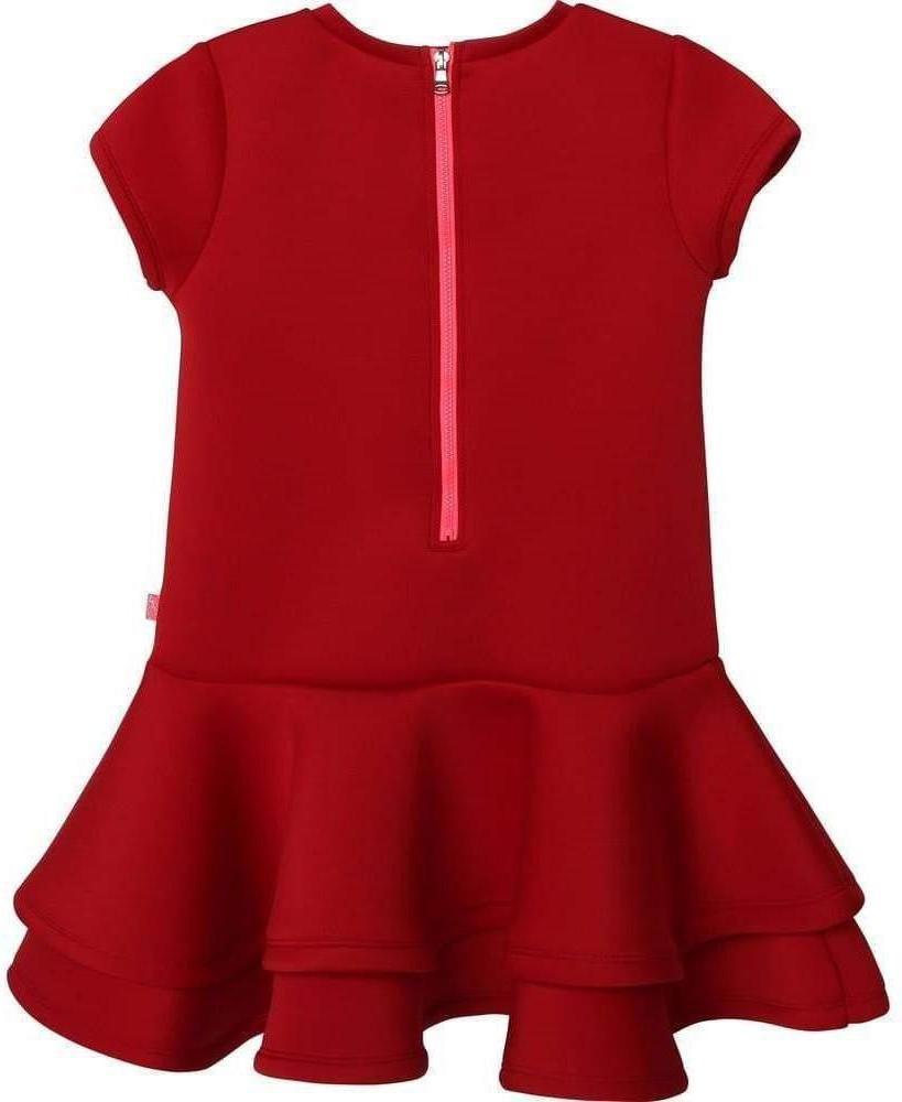 Billieblush Girls Red Neoprene Dress