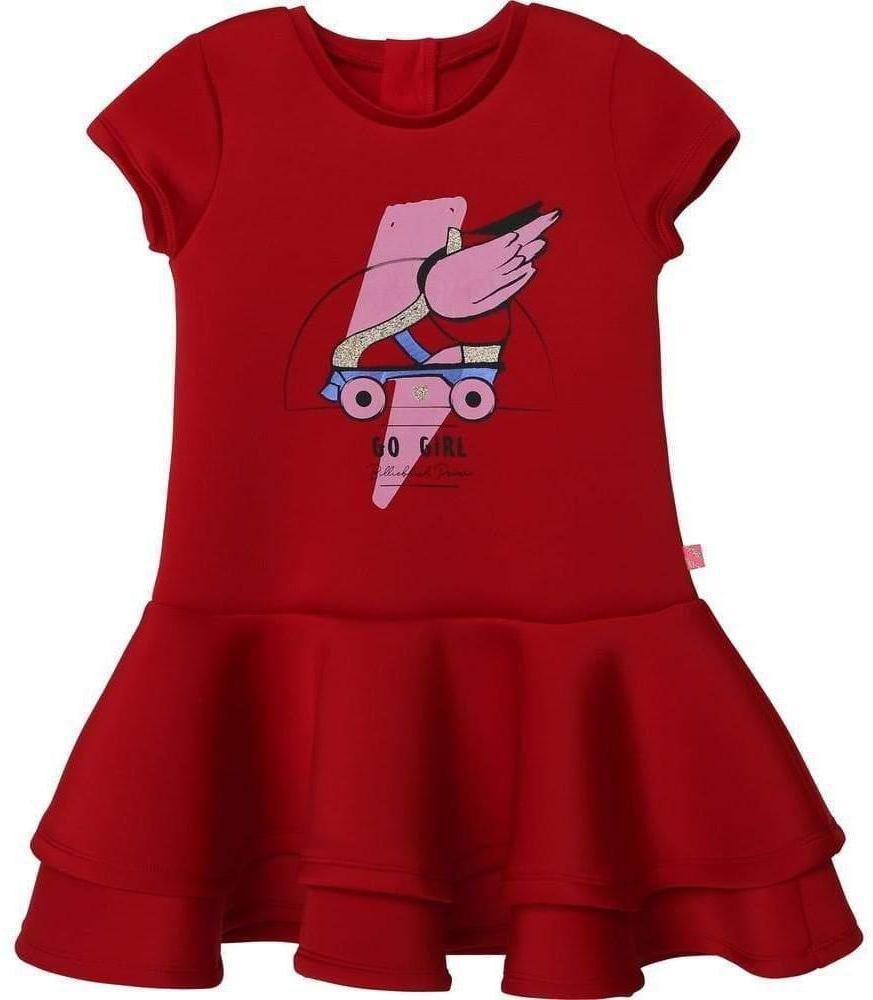 Billieblush Girls Red Neoprene Dress