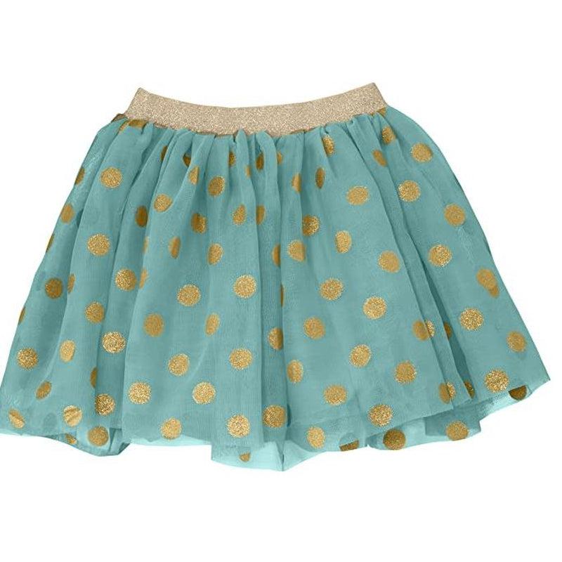 Billieblush Girls Teal Spotted Skirt