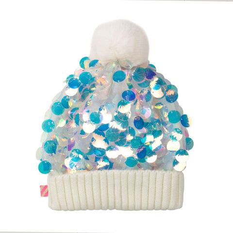Billieblush Girls Sequin Pull On Hat