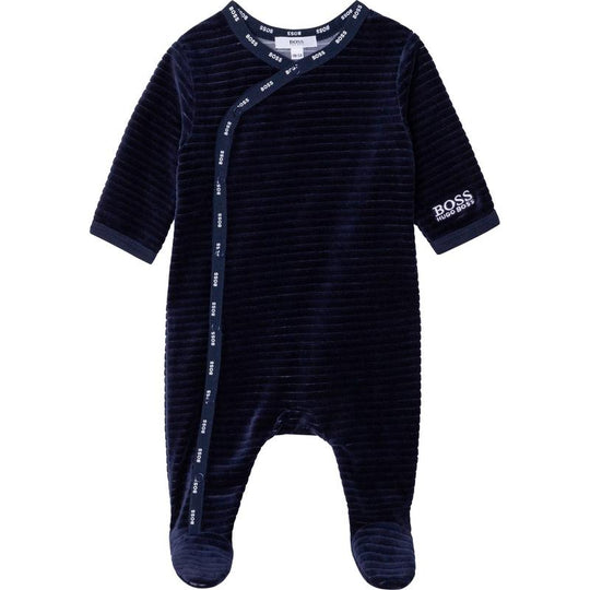 Baby Boys Navy Babygrow