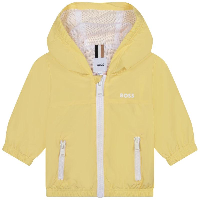BOSS Baby Boys Yellow Logo Windbreaker