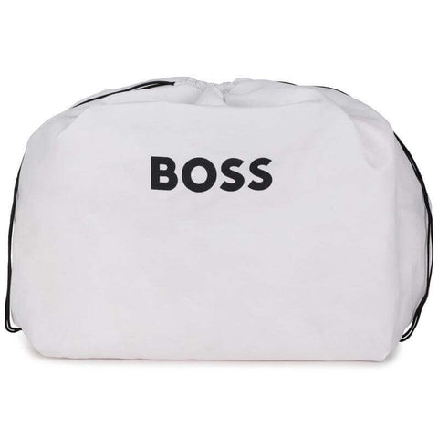 BOSS Black Navy Logo Baby Changing Bag & Mat