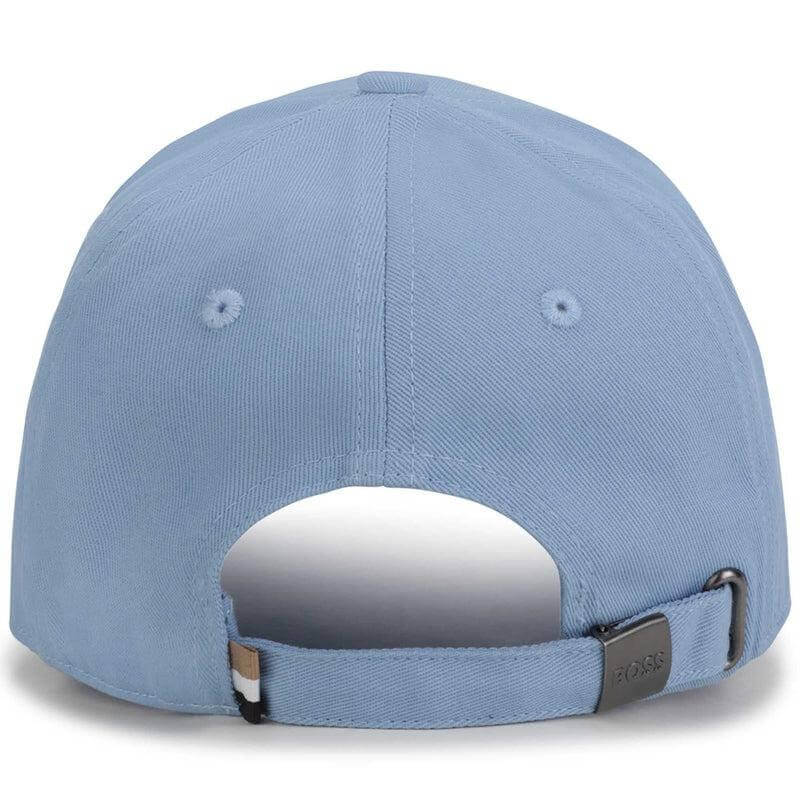 BOSS Boys Blue Cotton Logo Cap