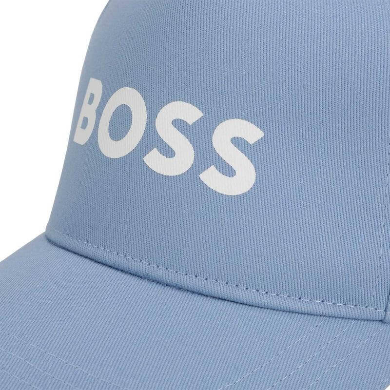 BOSS Boys Blue Cotton Logo Cap