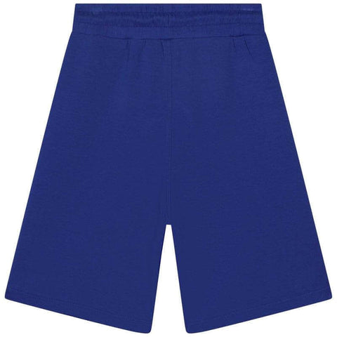 BOSS Boys Blue Logo Print Shorts