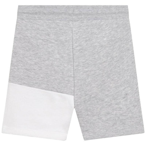 BOSS Boys Grey Colour Block Logo Shorts