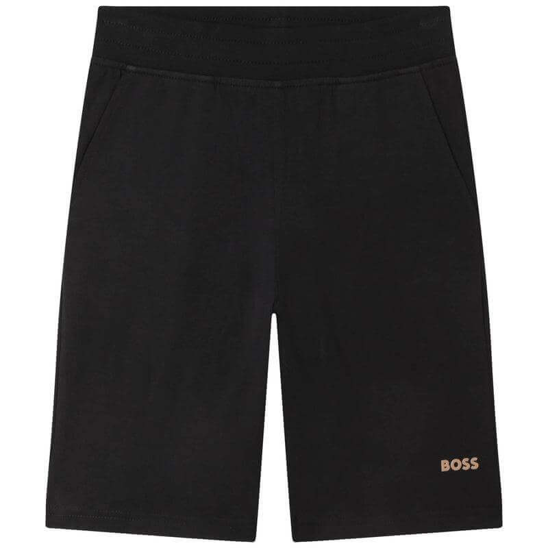 BOSS Boys Grey Tennis Court Logo Shorts & T-Shirt