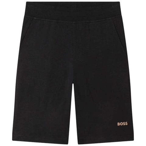 BOSS Boys Grey Tennis Court Logo Shorts & T-Shirt