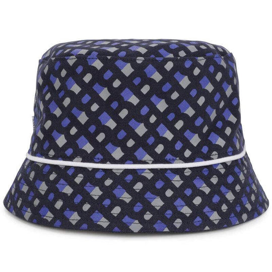 Boys Navy Reversible Monogram Bucket Hat
