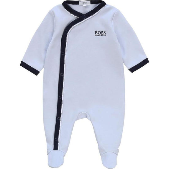 Boys Pale Blue Babygrow