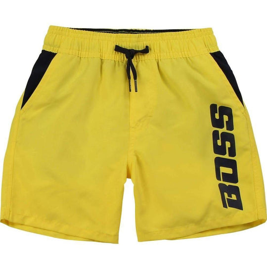 Boys Yellow Swimming Shorts