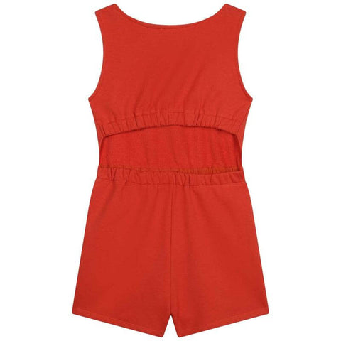 Chloe Girls Orange Playsuit