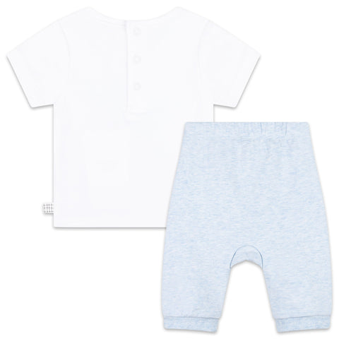Carrement Beau Baby Boys White T-Shirt + Joggers