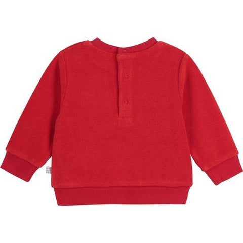 Carrement Beau Boys Red Adorable Sweatshirt