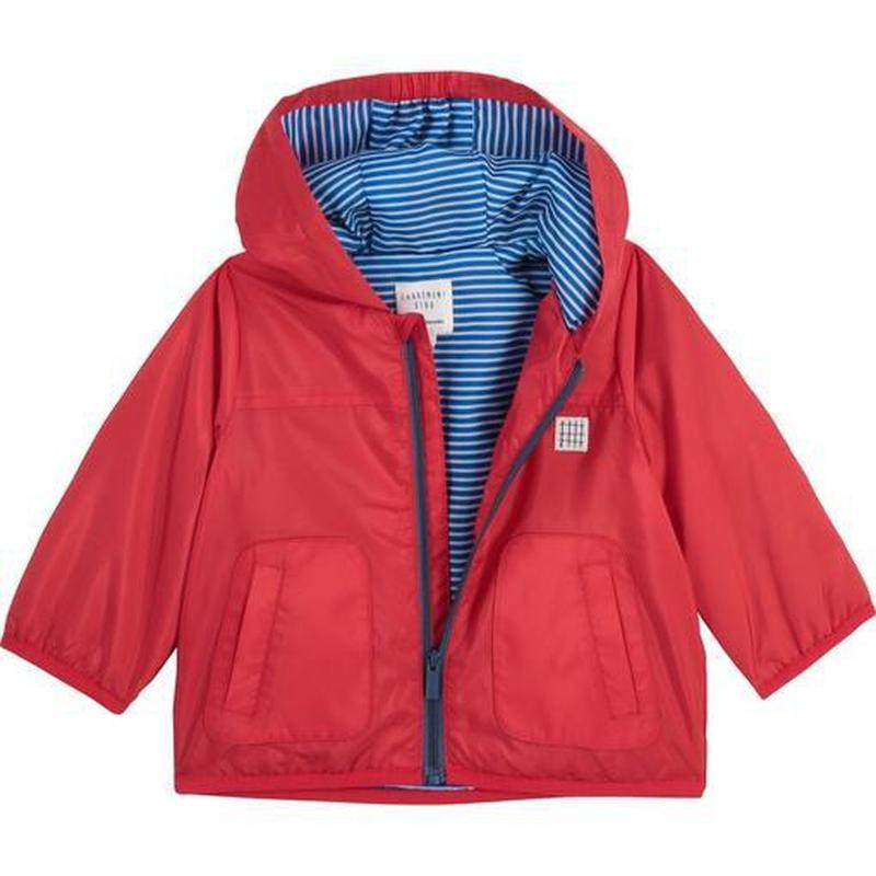 Carrement Beau Boys Red Hooded Rain Jacket