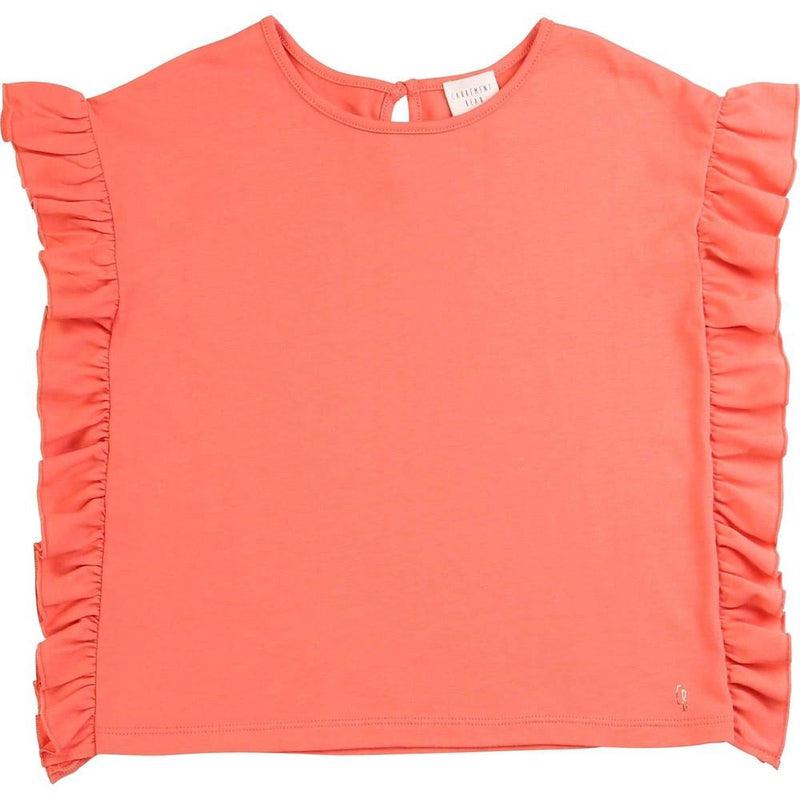 Carrement Beau Girls Apricot Short Sleeves T-Shirt