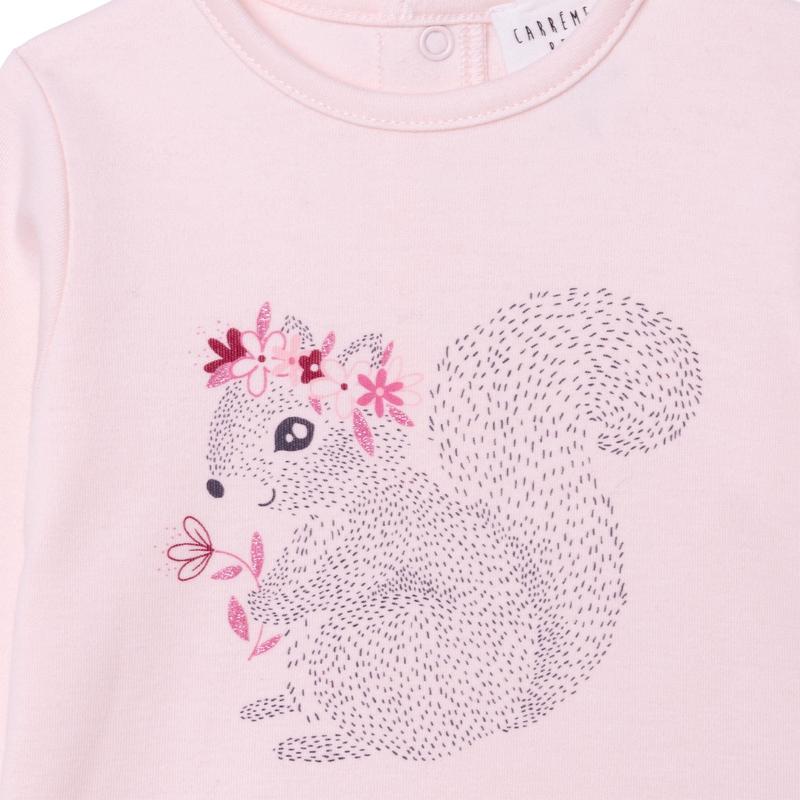 Carrement Beau Girls Squirrel Long Sleeve T-Shirt