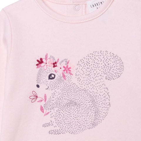 Carrement Beau Girls Squirrel Long Sleeve T-Shirt