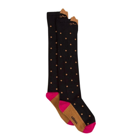 Catimini Girls Brown Spot Sock
