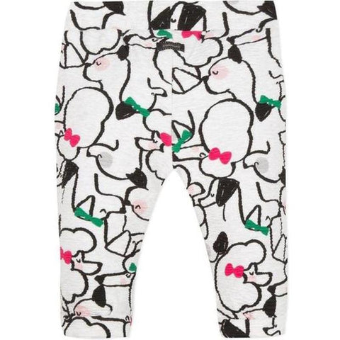 Catimini Girls Ivory Patterned Trousers