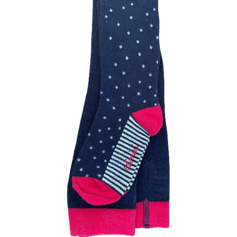 Catimini Girls Navy Spotted Tights