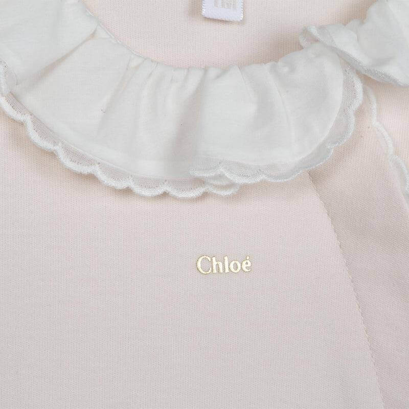 Chloe Baby Girls Peach Organic Cotton Babygrow Set