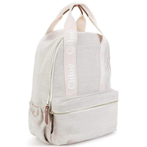 Chloe Girls Canvas Logo Backpack