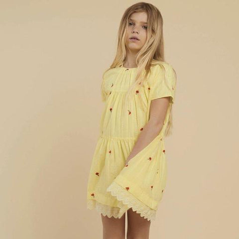 Chloe Girls Lemon Poppy Tier Dress