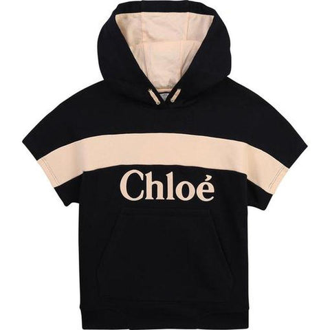 Chloe Girls Navy Logo Hoodie