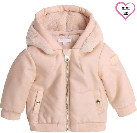 Chloe Girls Pale Pink Bomber Jacket