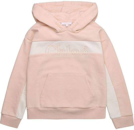 Girls Pale Pink Hooded Sweatshirt