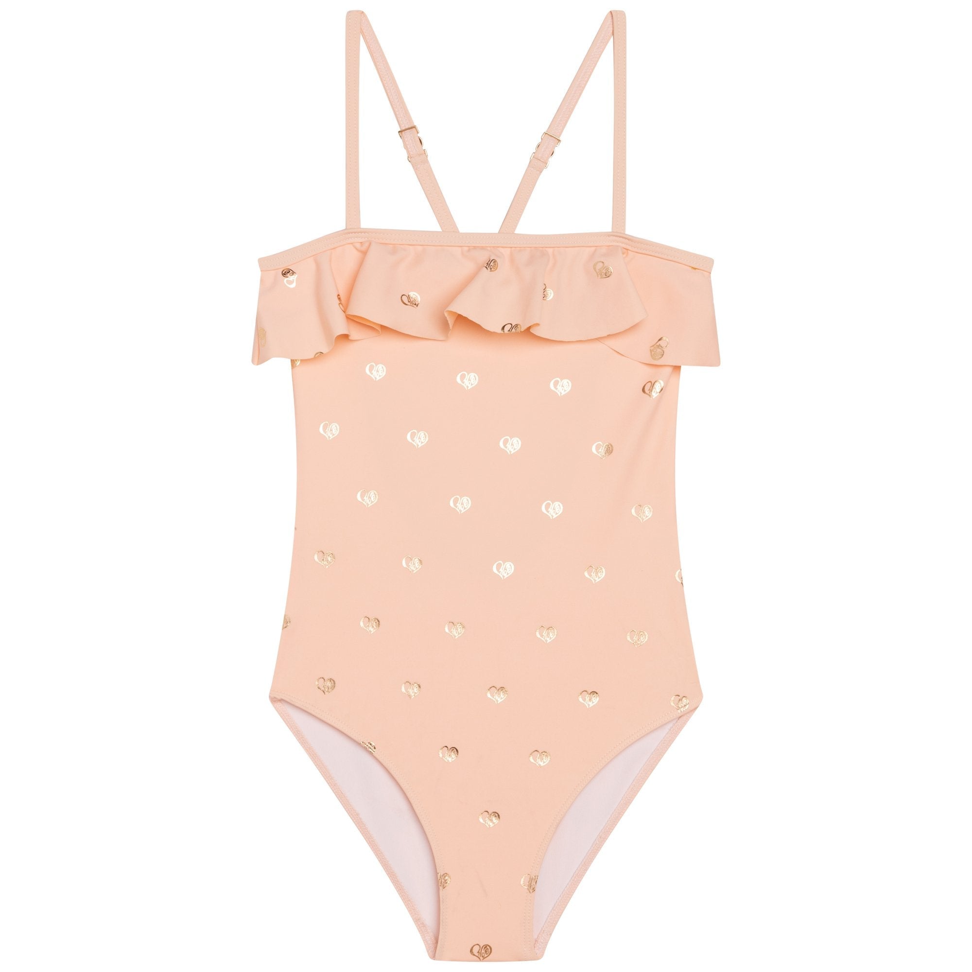 Chloe Girls Pink & Gold Swimsuit