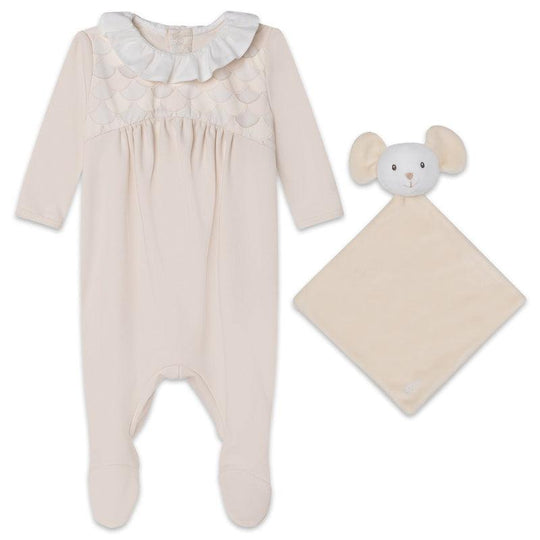 Girls Salmon Baby Grow Gift Set