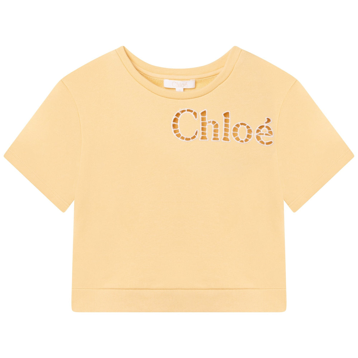 Chloe Girls Yellow Short Sleeved Sweatshirt