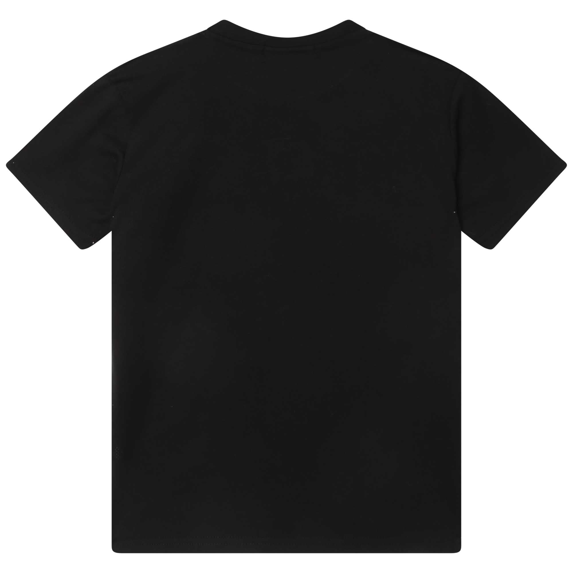 DKNY Boys Black Cotton Logo T-Shirt