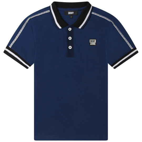 Boys Blue Cotton Polo Shirt