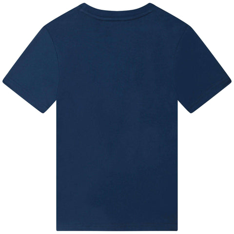 DKNY Boys Blue Cotton T-Shirt