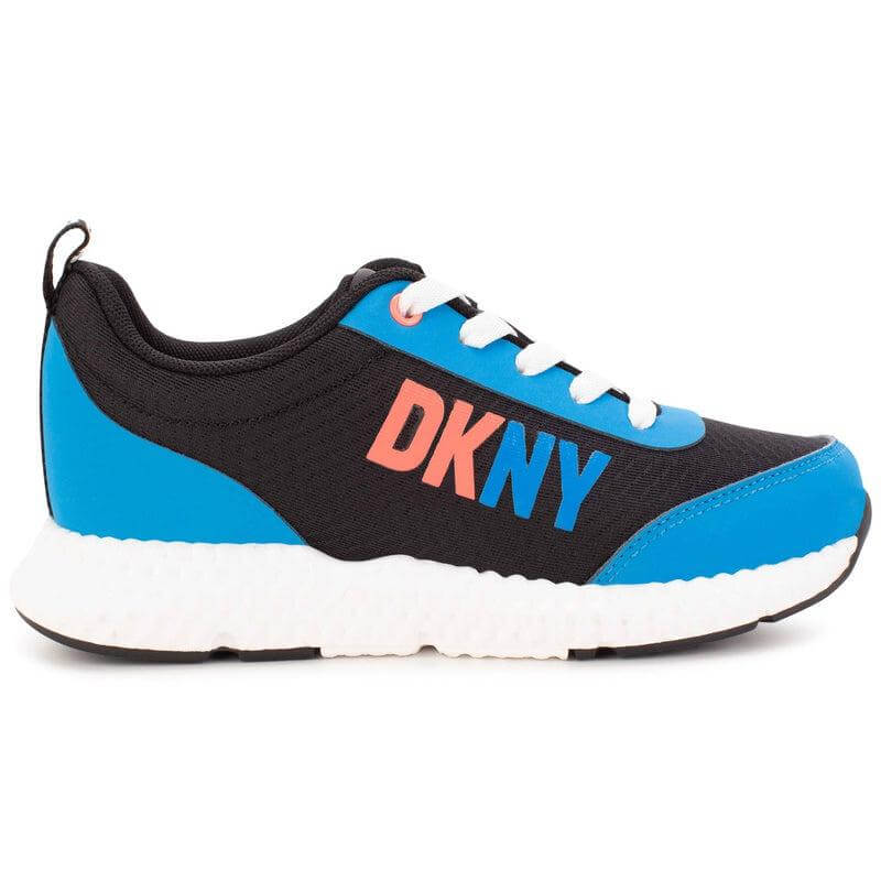 DKNY Boys Blue Logo Trainers