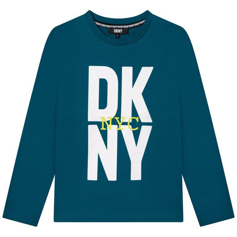 Dkny Boys Blue Nyc Short Sleeves T-Shirt