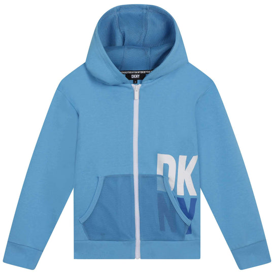 Boys Blue Zip Up Hoodie