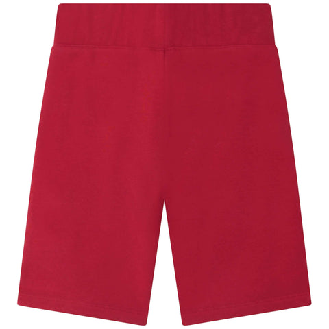 DKNY Boys Red Logo Print Shorts
