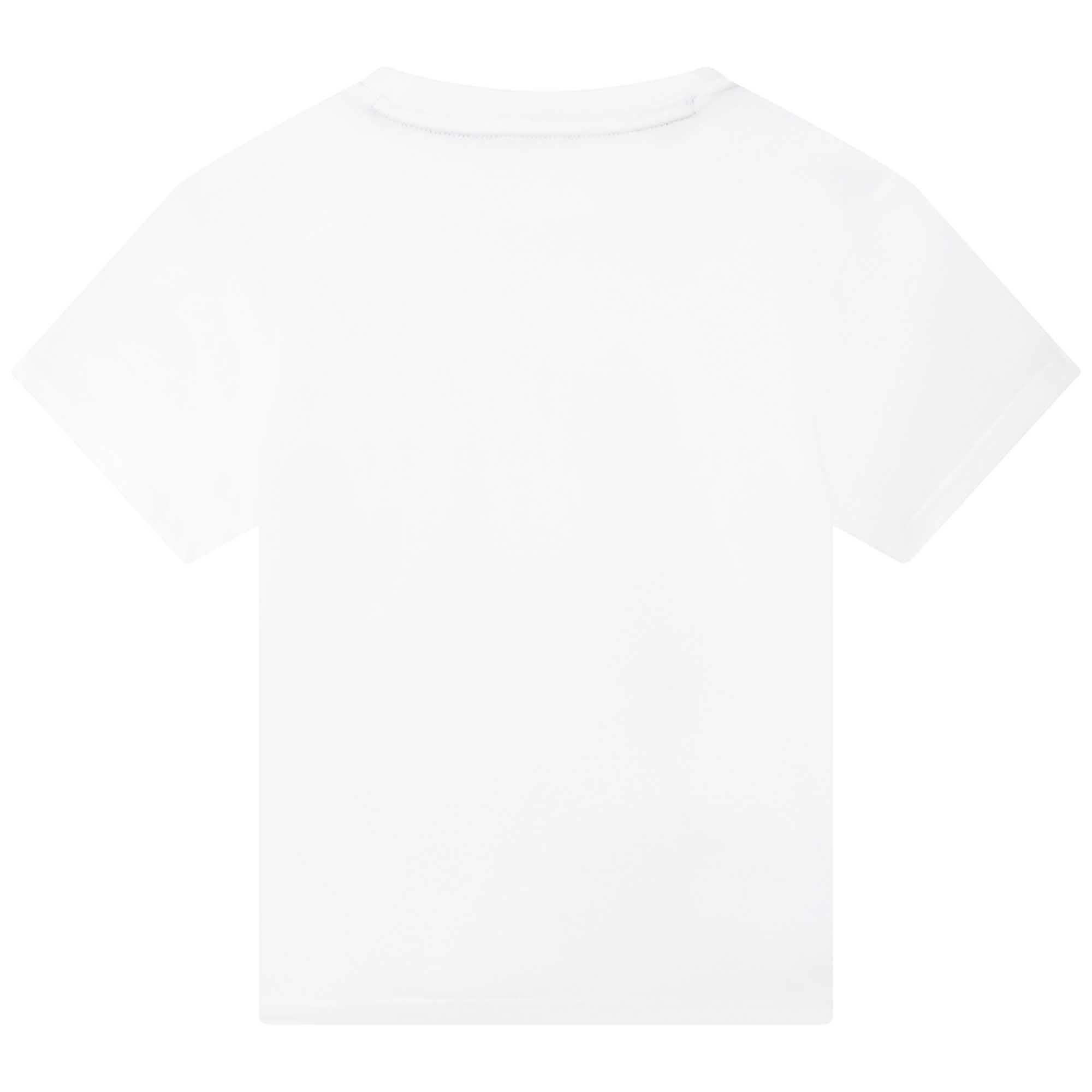 Dkny Boys White Logo Tab T-shirt