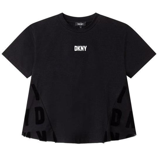 Girls Black Logo Tunic