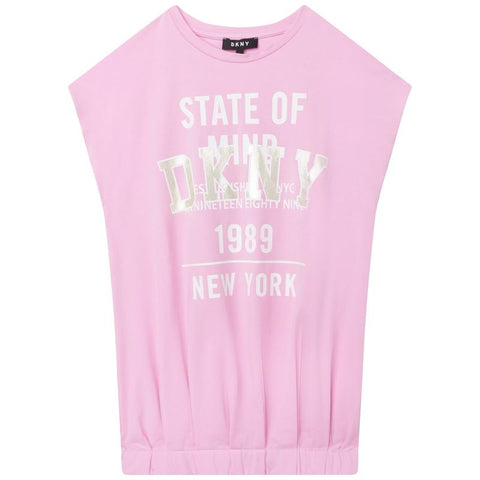 DKNY Girls Pink Sleevels Dress