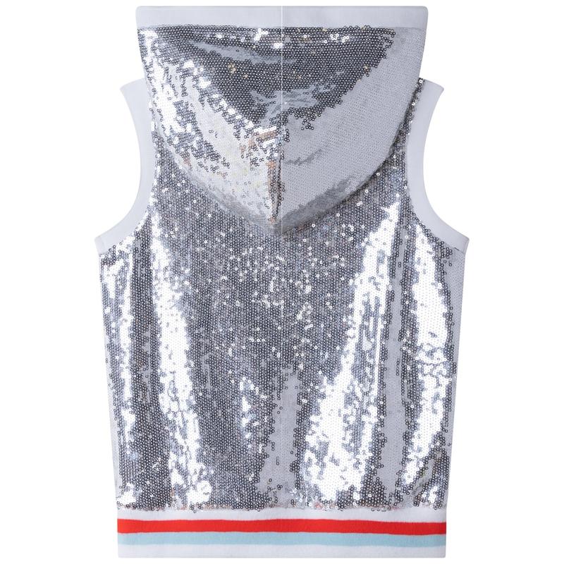 DKNY Girls Silver Vest Top