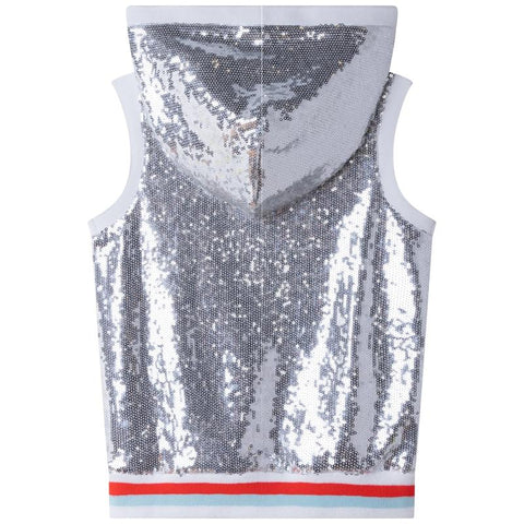 DKNY Girls Silver Vest Top