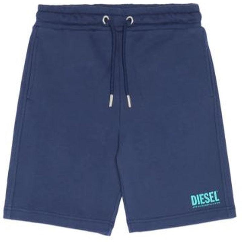 Diesel Boys Navy Fleece Logo Shorts