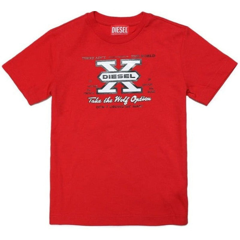 Diesel Boys Red Diesel X T-Shirt